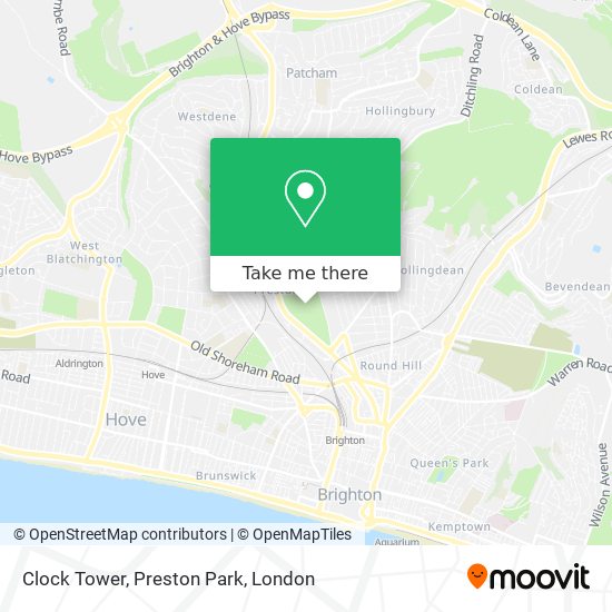 Clock Tower, Preston Park map