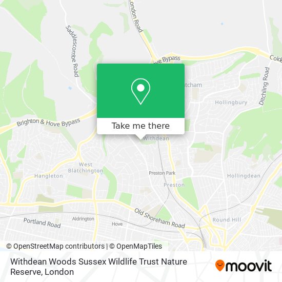 Withdean Woods Sussex Wildlife Trust Nature Reserve map