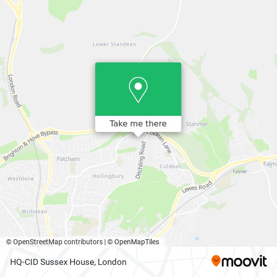 HQ-CID Sussex House map