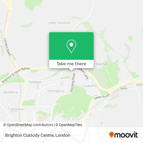 Brighton Custody Centre map