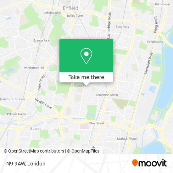 N9 9AW map