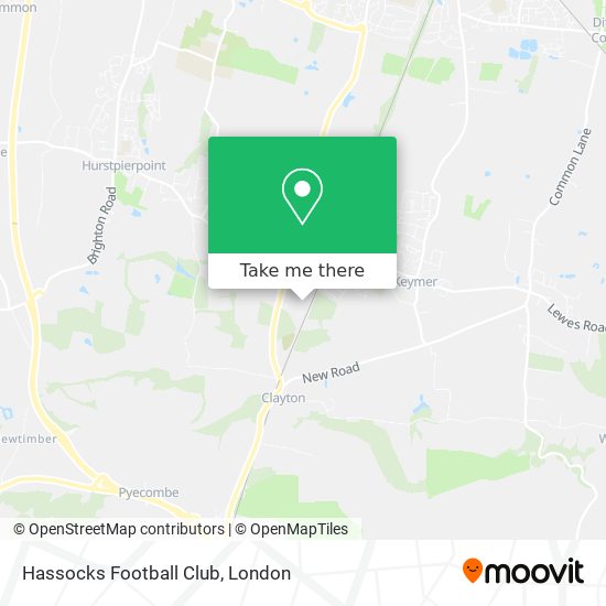 Hassocks Football Club map