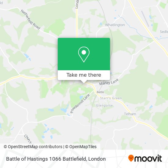 Battle of Hastings 1066 Battlefield map
