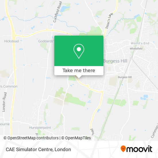CAE Simulator Centre map