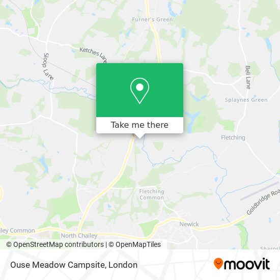 Ouse Meadow Campsite map