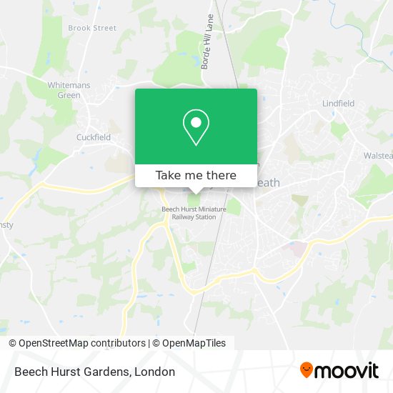 Beech Hurst Gardens map