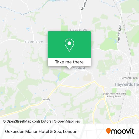 Ockenden Manor Hotel & Spa map