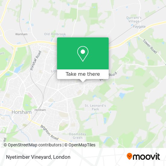 Nyetimber Vineyard map