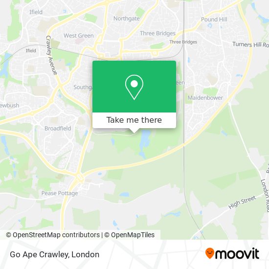 Go Ape Crawley map