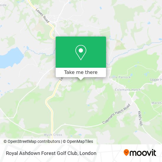 Royal Ashdown Forest Golf Club map