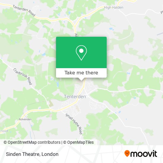 Sinden Theatre map