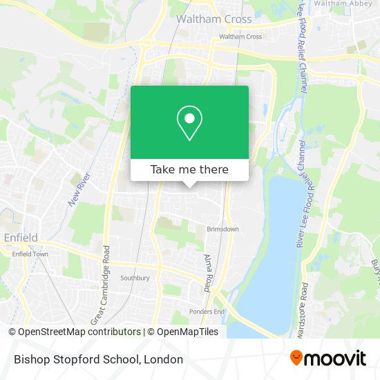 Bishop Stopford School map