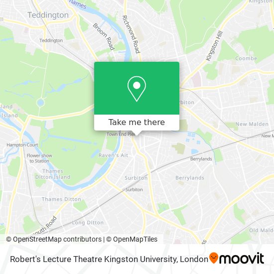 Robert's Lecture Theatre Kingston University map