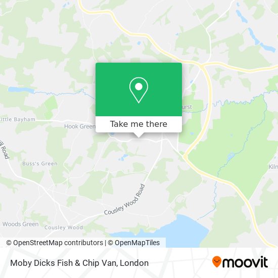 Moby Dicks Fish & Chip Van map