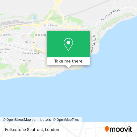 Folkestone Seafront map