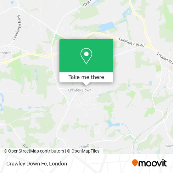 Crawley Down Fc map