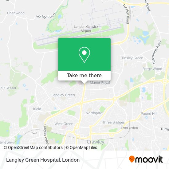 Langley Green Hospital map