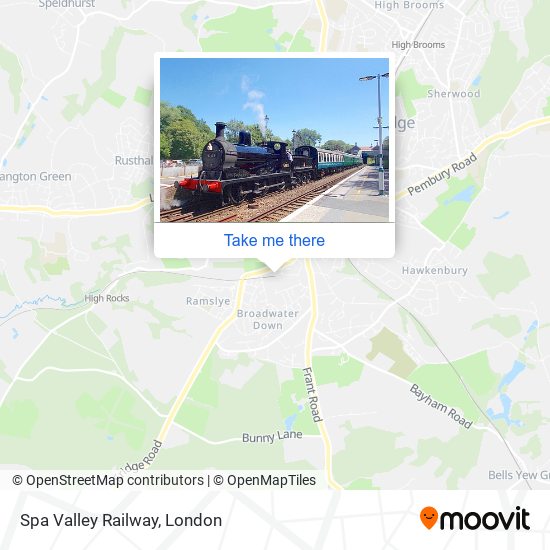 Spa Valley Railway map