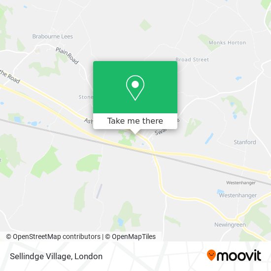 Sellindge Village map