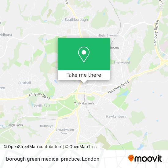 borough green medical practice map