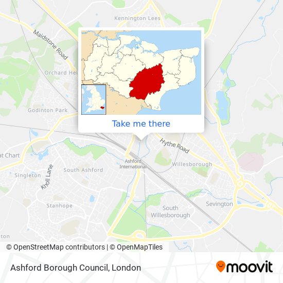 Ashford Borough Council map