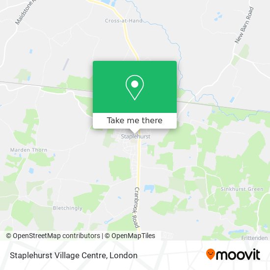 Staplehurst Village Centre map
