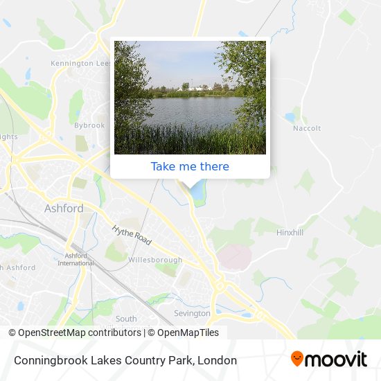 Conningbrook Lakes Country Park map