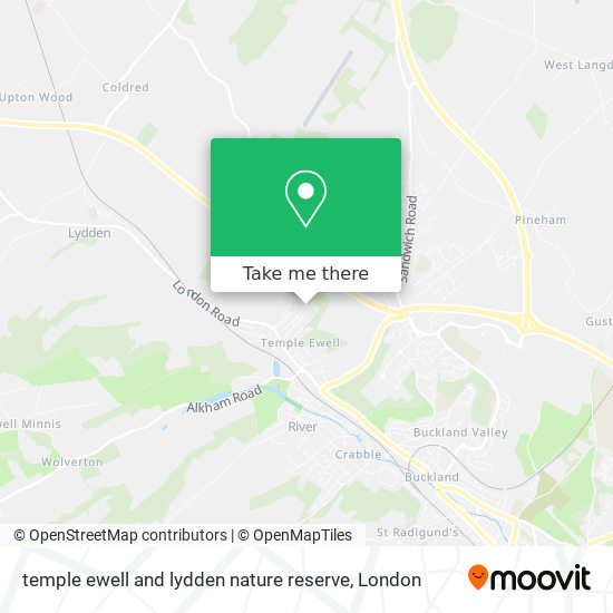 temple ewell and lydden nature reserve map