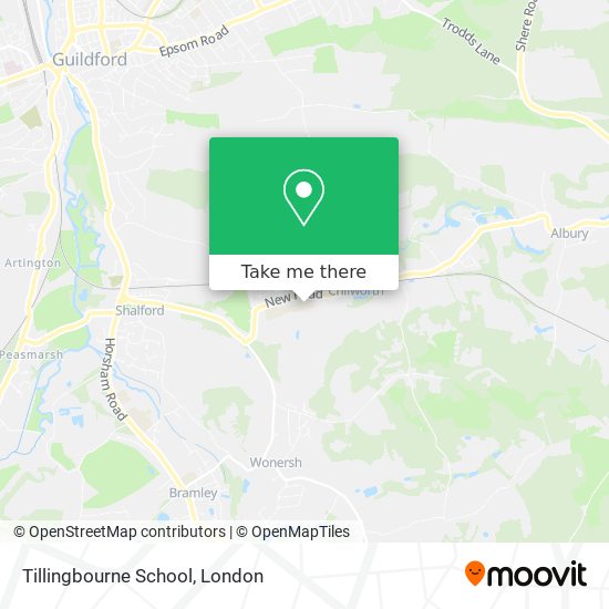 Tillingbourne School map