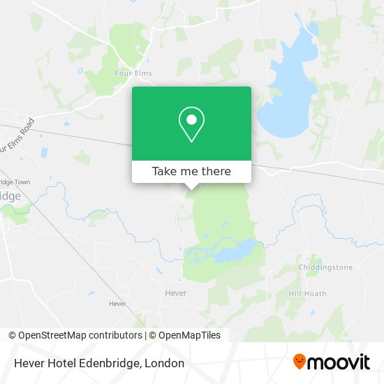 Hever Hotel Edenbridge map