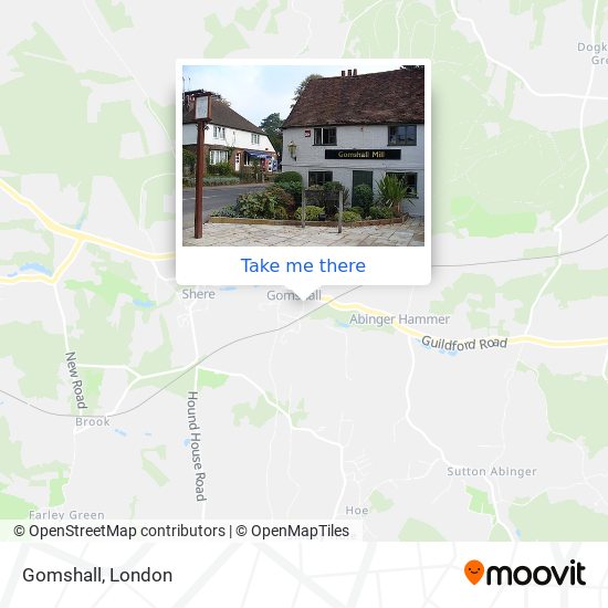 Gomshall map