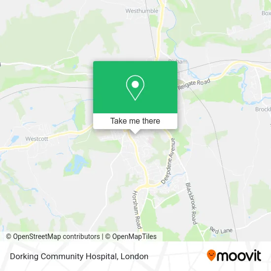 Dorking Community Hospital map