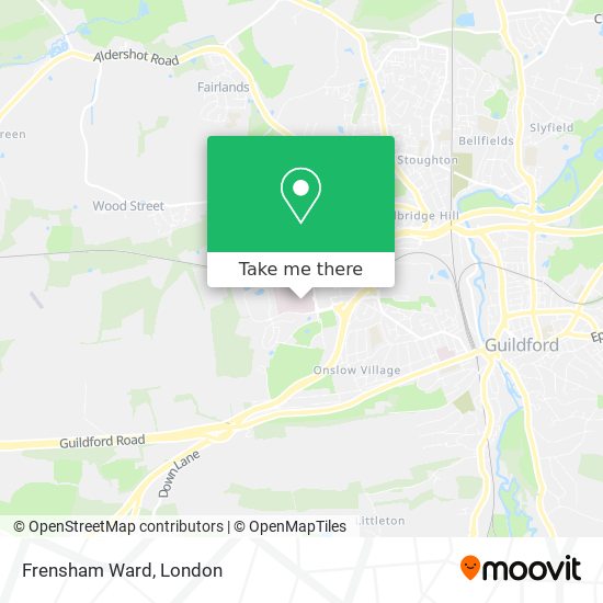Frensham Ward map