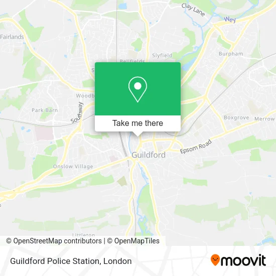 Guildford Police Station map