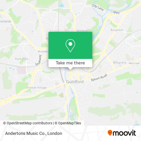 Andertons Music Co. map
