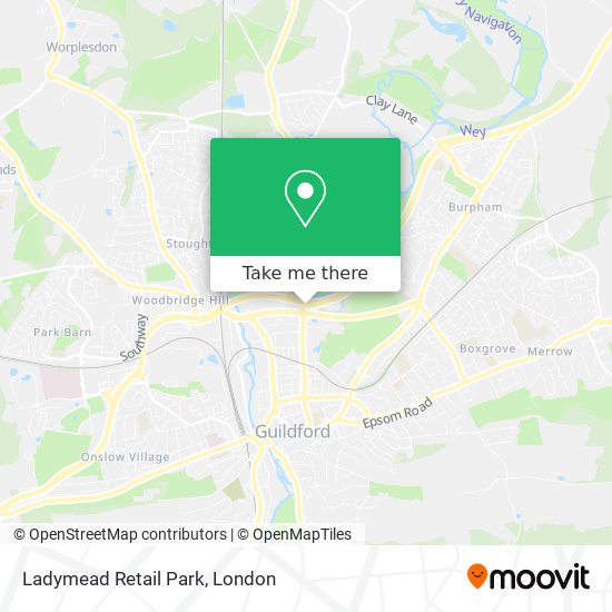 Ladymead Retail Park map