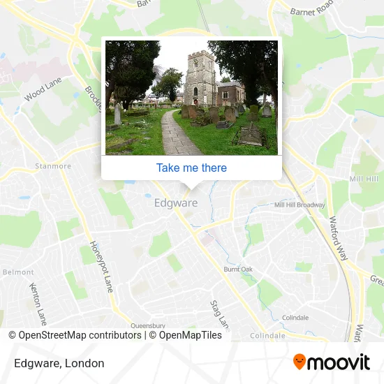 Edgware map