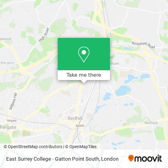 East Surrey College - Gatton Point South map