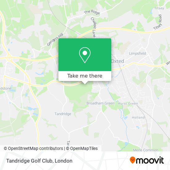 Tandridge Golf Club map
