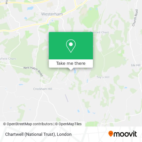 Chartwell (National Trust) map