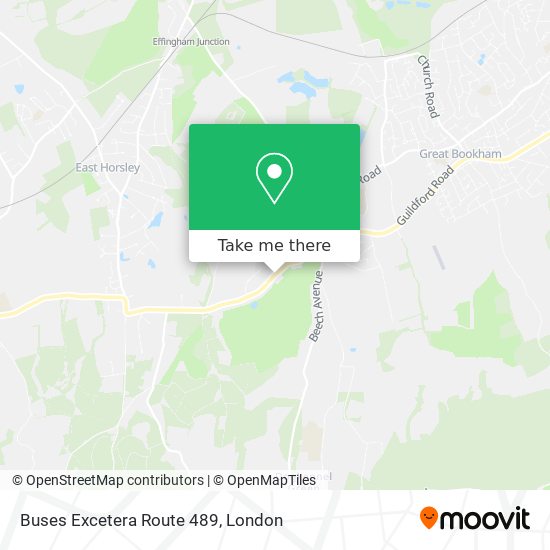Buses Excetera Route 489 map