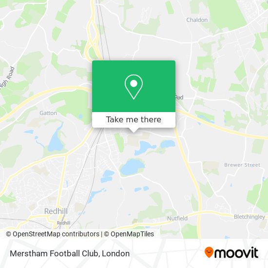 Merstham Football Club map
