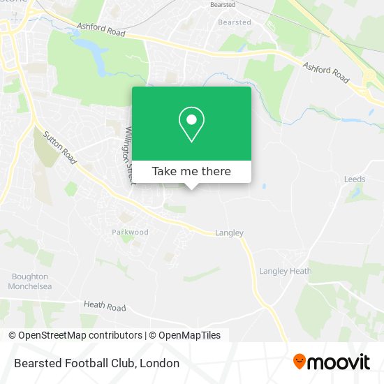 Bearsted Football Club map