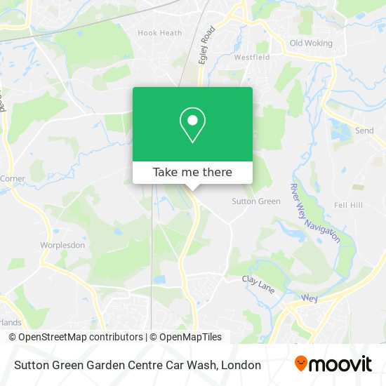 Sutton Green Garden Centre Car Wash map