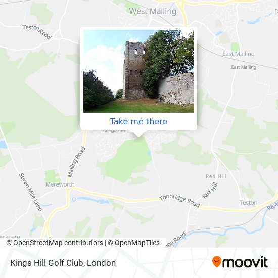 Kings Hill Golf Club map