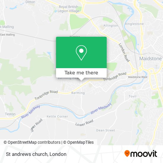 St andrews church map