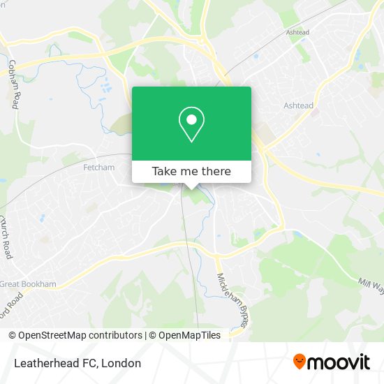 Leatherhead FC map