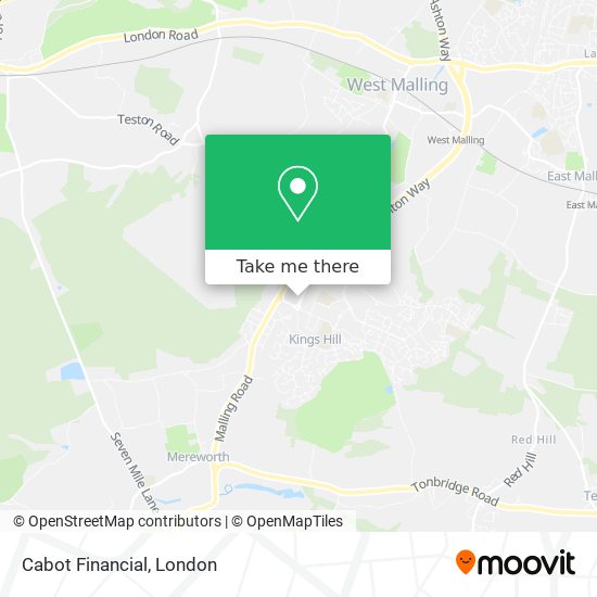 Cabot Financial map