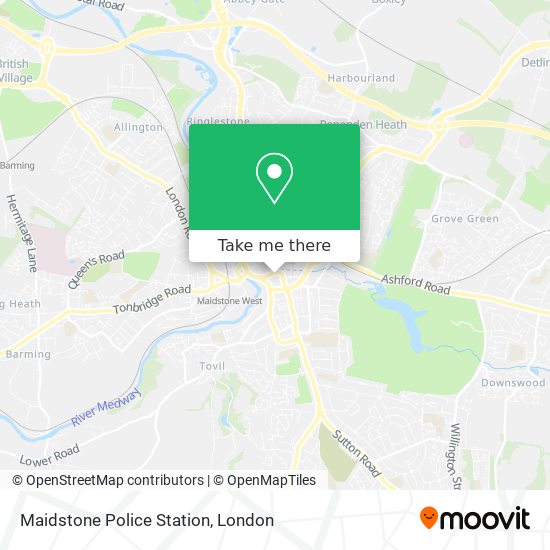 Maidstone Police Station map