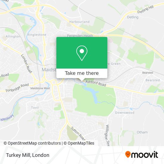 Turkey Mill map